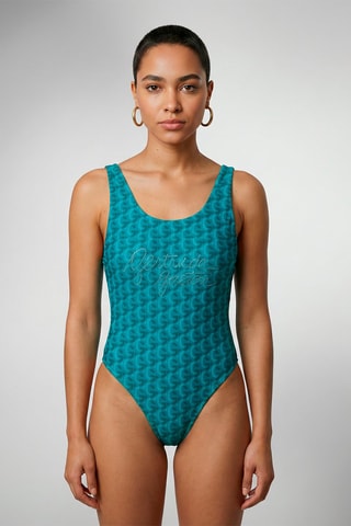 Maillot 1 pièce Yasmine - Bleu canard
