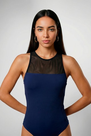 Maillot 1 pièce Camelia - Bleu nuit