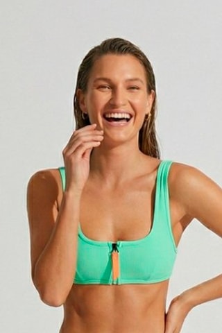 Sujetador de bikini Mona - Verde claro