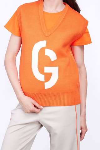 Pull sans manches mixte Alba - Orange