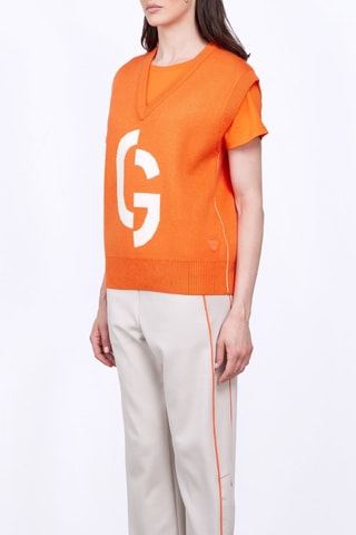 Pull sans manches mixte Alba - Orange