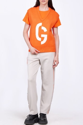 Pull sans manches mixte Alba - Orange