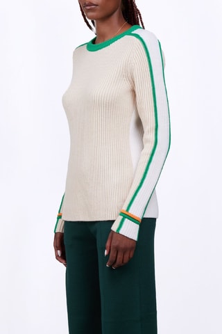 Pull en laine Aglae - Ecru