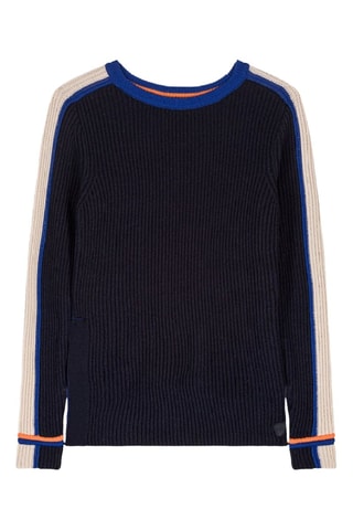 Pull en laine Aglae - Bleu nuit