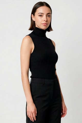 Pull sans manches Elora - Noir