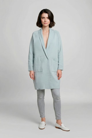 Gilet long Ines - Gris clair
