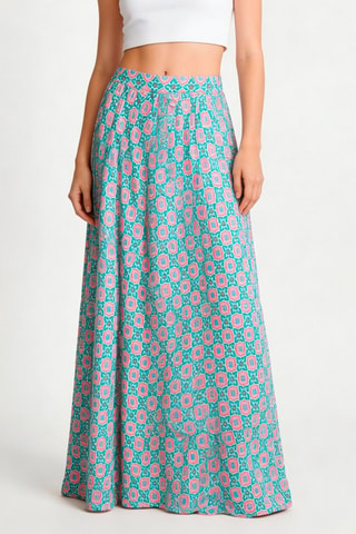 Jupe taille haute Berenice - Turquoise