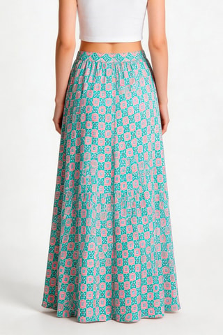 Jupe taille haute Berenice - Turquoise