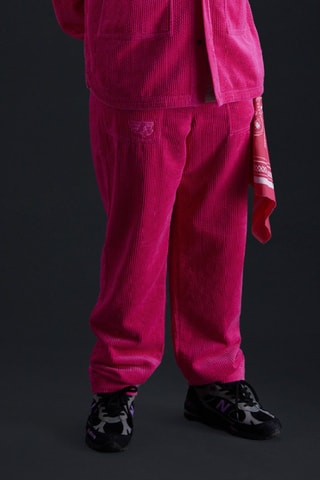 Pantalon en velours mixte Axel - Fuchsia