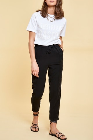 Pantalon 7/8 taille haute Samia - Noir