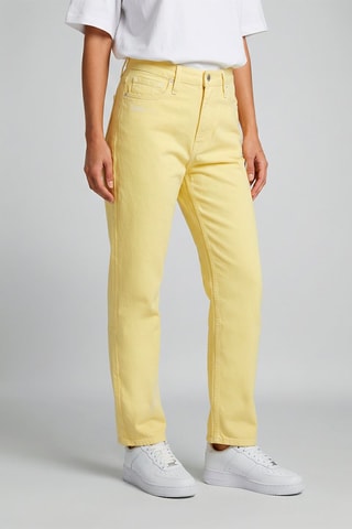 Pantalon taille haute Sandra - Jaune