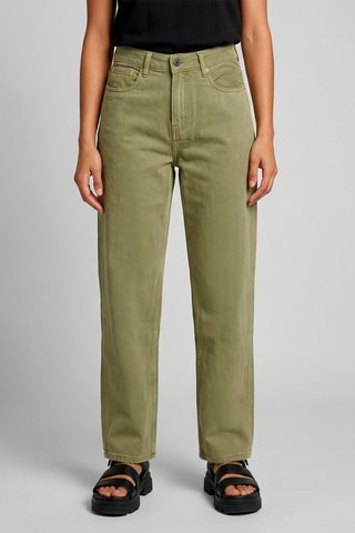Jean taille haute Lea - Kaki