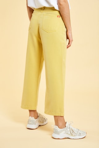 Jean 7/8 taille haute Paula - Jaune