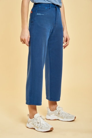 Jean 7/8 taille haute Paula - Bleu