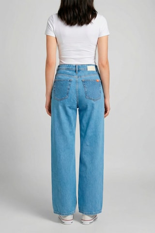 Jean taille haute Vivienne - Bleu clair
