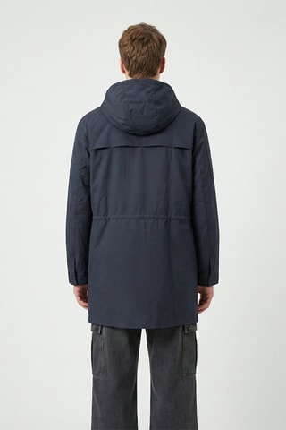 Parka à capuche Cerone - Bleu nuit