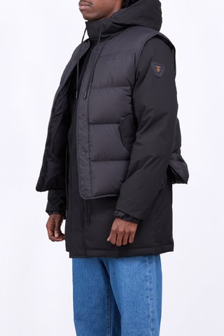 Parka à capuche et doudoune sans manches Marcus - Noir