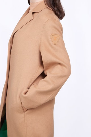 Manteau en laine mixte Aura - Marron clair