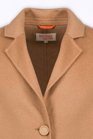 Manteau en laine mixte Aura - Marron clair