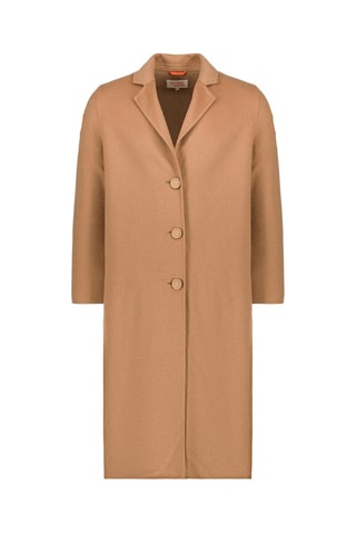 Manteau en laine mixte Aura - Marron clair