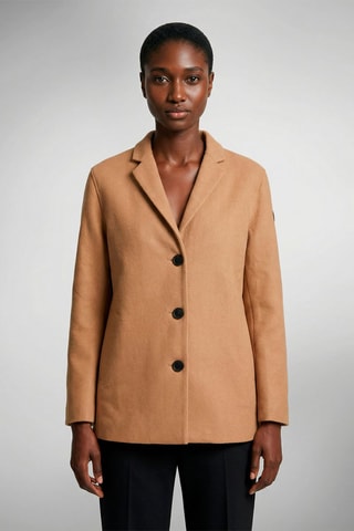 Manteau en laine mixte Aurel - Marron