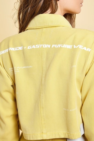 Veste en jean Nathalie - Jaune