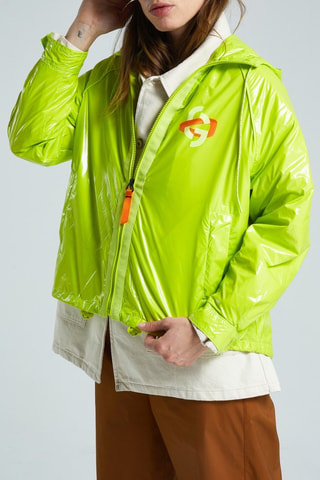 Coupe-vent à capuche Olivia - Vert citron
