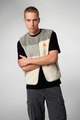 Veste sans manches mixte Désirée - Ecru