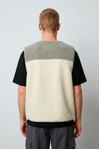 Veste sans manches mixte Désirée - Ecru
