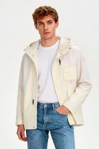 Parka à capuche mixte Dimitri - Beige