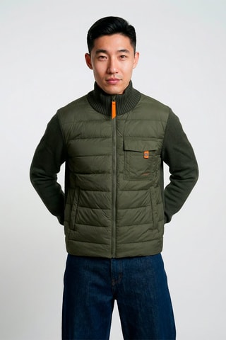 Veste bi-matière Laurenzo - Kaki