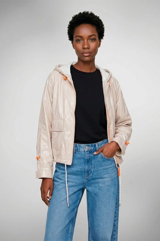 Veste à capuche Sidonie - Ecru