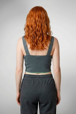 Crop top Danae - Bleu pétrole
