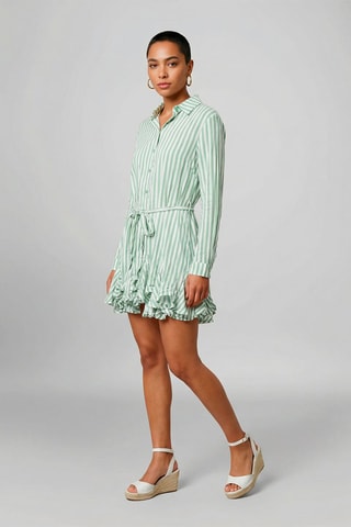 Vestido camisero Christine - Verde agua