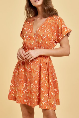 Robe portefeuille Lena - Orange