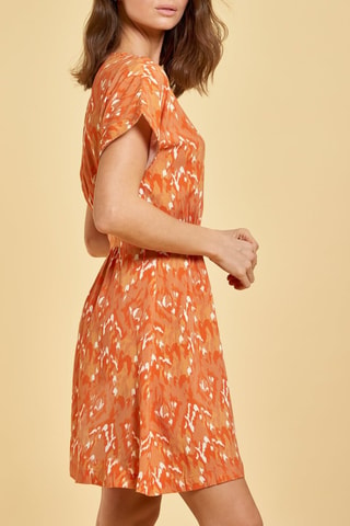 Robe portefeuille Lena - Orange