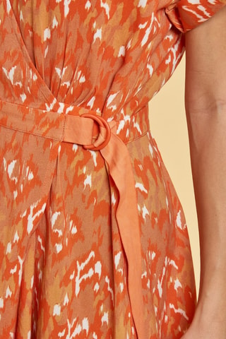 Robe portefeuille Lena - Orange