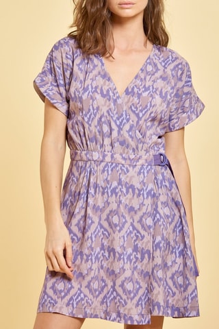 Robe portefeuille Lena - Mauve
