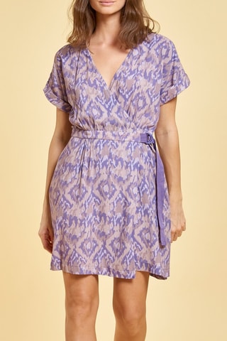 Robe portefeuille Lena - Mauve
