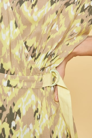 Robe portefeuille Lena - Jaune