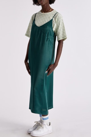 Robe midi Garance - Vert émeraude