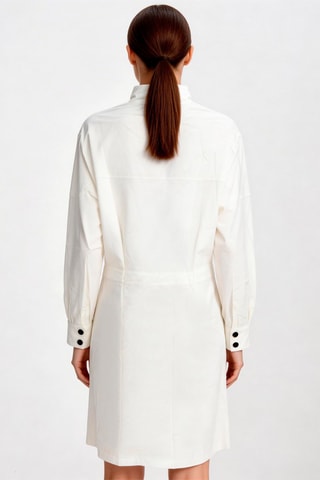 Vestido recto Barbara - Blanco