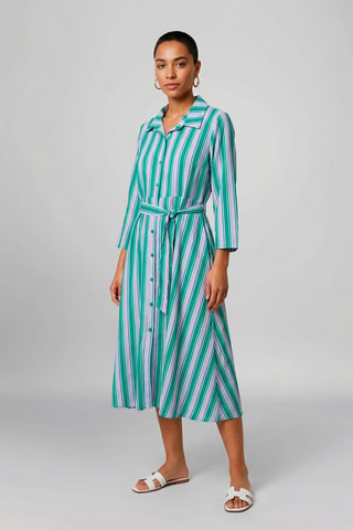 Vestido camisero Helene - Turquesa