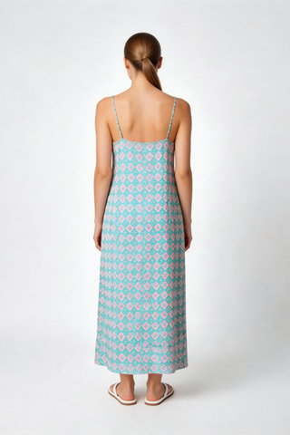 Robe longue Mayane - Turquoise