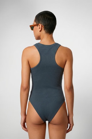 Body-tanga Pippa - Bleu pétrole