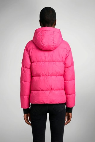 Doudoune à capuche mixte Mika - Fuchsia