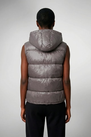 Doudoune à capuche sans manches mixte Cesar - Anthracite