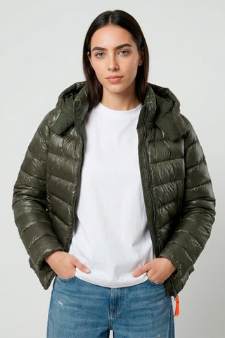 Anorak con capucha Franceglossy - Caqui