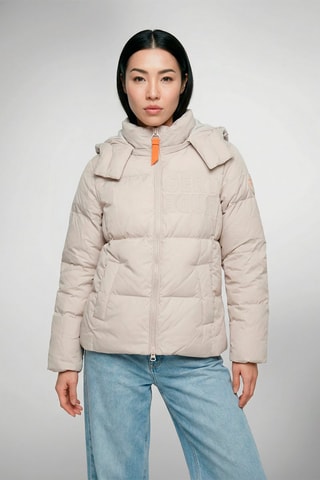 Anorak con capucha Ania - Gris claro