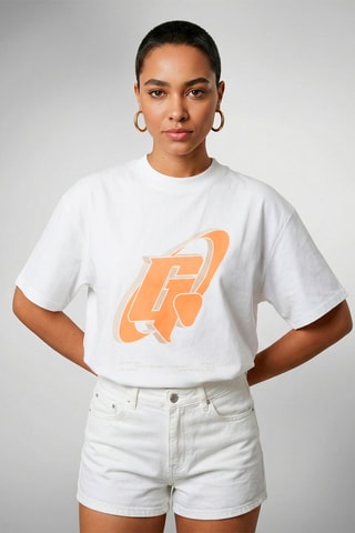 T-shirt Suzon - Beige et blanc